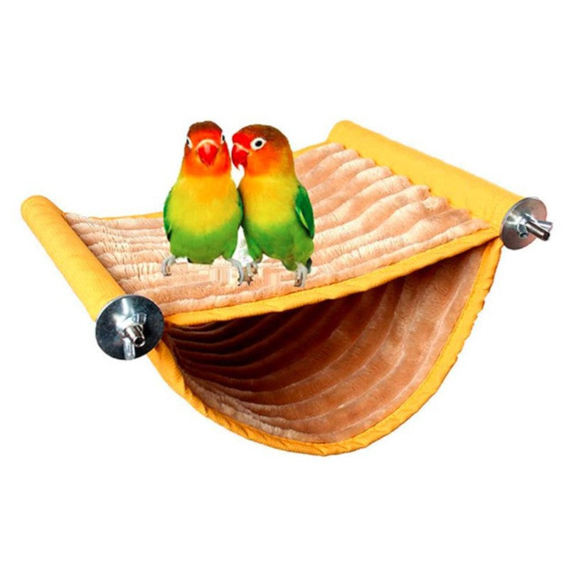 Casa de Ninho de Pássaros Quente de Inverno Abrigo de Cama Pendurada Gaiola de Finch de Pelúcia Fofa para Esconderijo de Pássaros Acessórios para Gaiola de Papagaio