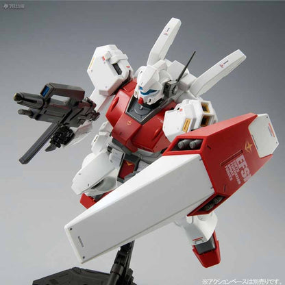 Bandai Original Modelo GUNDAM MG 1/100 BP Qualificação de Rede RGM-89D Jegan Anime Figura de Ação Montagem Brinquedos Meninos