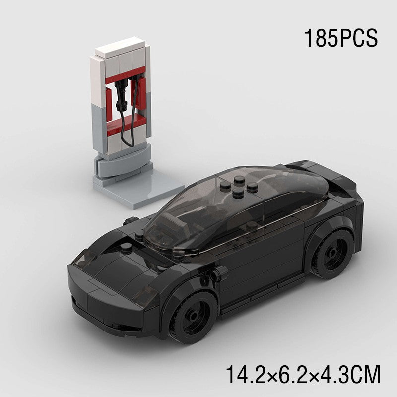 MOC Speed Sports Super Carro de Corrida Blocos de Montar DIY Tijolos Cidade Rally Técnico Grande Veículo de Corrida Presente de Natal Brinquedo