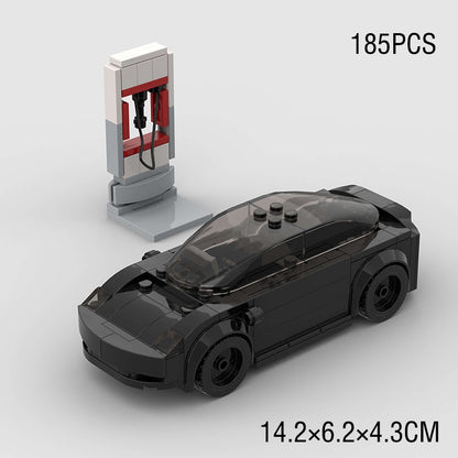 MOC Speed Sports Super Carro de Corrida Blocos de Montar DIY Tijolos Cidade Rally Técnico Grande Veículo de Corrida Presente de Natal Brinquedo