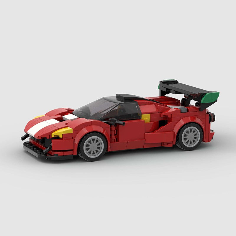 MOC Carro Esportivo de Corrida Veículo Cidade Speed Racer Modelo Técnico Blocos de Construção Tijolos Supercarro F1 Brinquedos Infantis Presentes para Meninos NSX