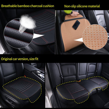 SEAMETAL Breathable Car Seat Cover Waterproof Wear-Resistant PU Seat Cushion Anti Scratch Seat Protector Universal for Sedan Suv