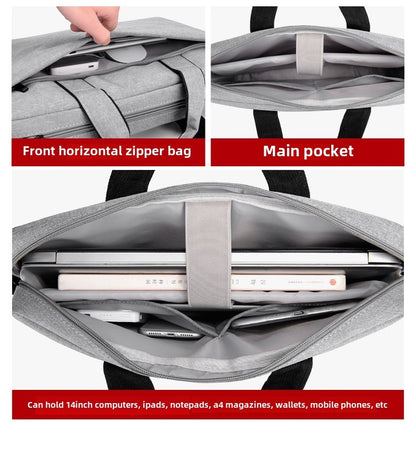 Laptop Bag Sleeve Case Shoulder HandBag Notebook Pouch Briefcases for 14 15 17 Inch Macbook Air Pro HP Huawei Asus Dell Xiaomi