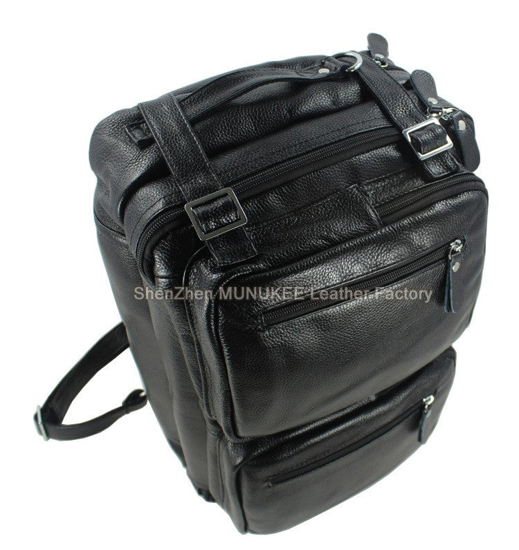 Bolsa de Viagem Masculina de Couro Genuíno Legítimo de Grão Integral Multifuncional, Bolsa de Viagem de Couro, Bolsa de Viagem Grande, Bolsa de Fim de Semana