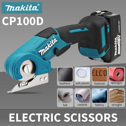 Tesoura Sem Fio para Carpetes Makita Tesoura de Poda Multifuncional Tesoura de Corte Circular para Tecidos Ferramenta Elétrica Para bateria makita 18v