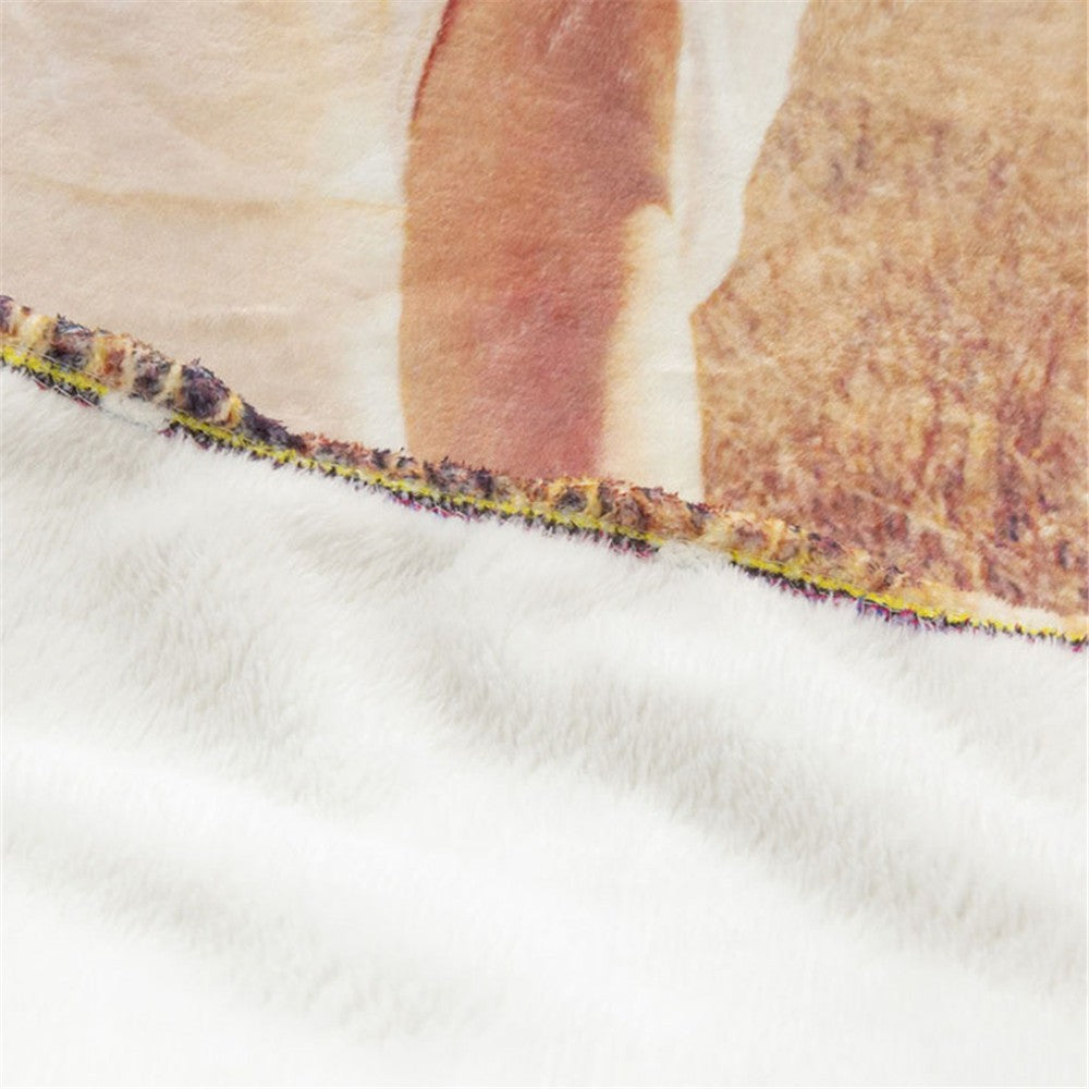 ?Tactical Rifle Print Flannel Blanket - Reversible Military-Inspired Design for Outdoor Enthusiasts Durable Warmth & Bold Style?