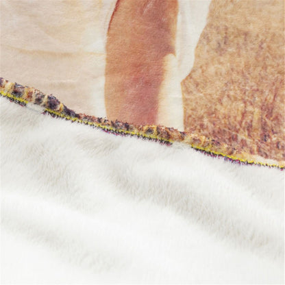 ?Tactical Rifle Print Flannel Blanket - Reversible Military-Inspired Design for Outdoor Enthusiasts Durable Warmth & Bold Style?