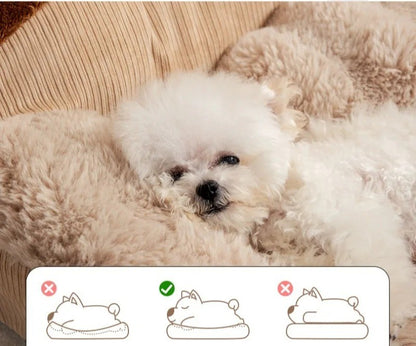 Cama para Cães Sofá Grande para Cães Camas Grandes para Animais de Estimação Cestas para Cães Suprimentos Tapete para Raças Pequenas Almofada Fofa Média Casinha Acessórios para Filhotes