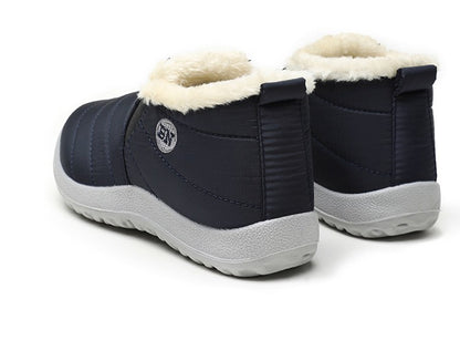 Women Boots Waterproof Winter Boots Fur Shoes Women Slip On Ankle Boots Snow Botas Mujer 2025 Winter Shoes Couple Short Boot