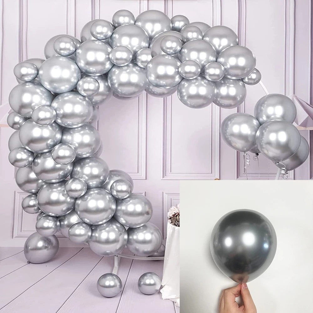 10/30pcs Metallic Biue Balloons Bridal Wedding Chrome Purple Gold Silver Globos Graduation Birthday Party Baby Shower Decoration