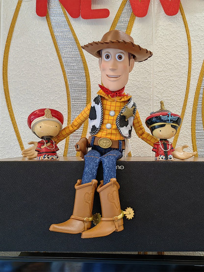 Bonecos de Ação Woody Disney Pixar Toy Story 40cm com Som de Filme em Inglês, Boneco de Personagem, Vaqueiro de Pano, Presente de Aniversário para Crianças