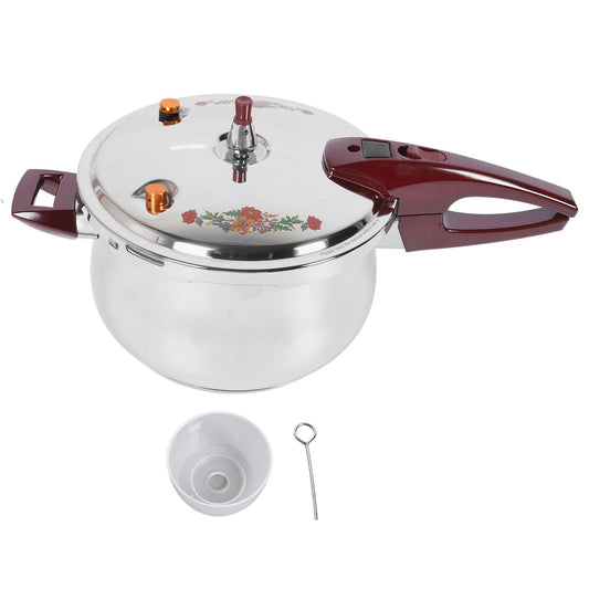 11L Pressure Cooker 80KPA Stainless Steel Multifunctional Multiple Security Guard with Ergonomic Handle Stovetop Pressure Cooker