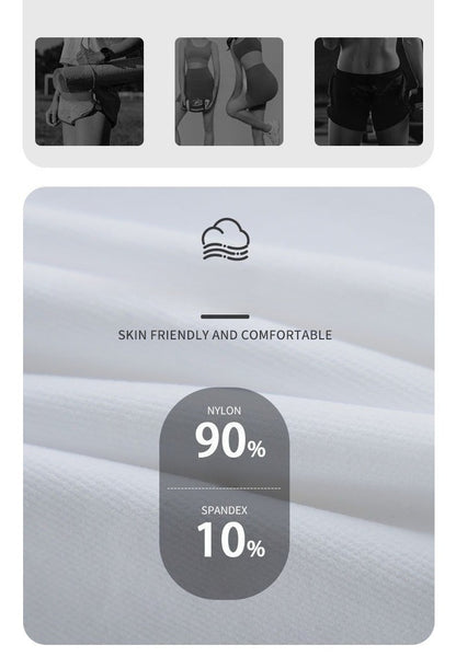 Women High Waist Fitness Shorts Gym Hip Lifting Yoga Sports Tight Running Shorts Exercise Three Folded Yoga Shorts