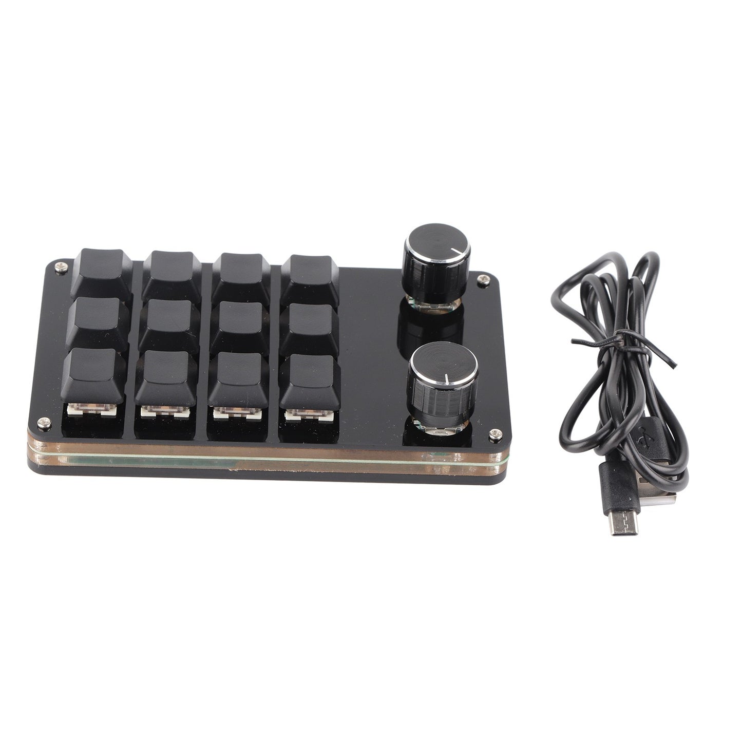 Macro Keyboard Red Switch Macro Keyboard Plug and Play Ergonomic Customized Knobs USB Mini Keypad for Desktop PC USB Mini Keypad