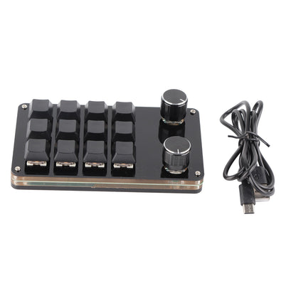 Macro Keyboard Red Switch Macro Keyboard Plug and Play Ergonomic Customized Knobs USB Mini Keypad for Desktop PC USB Mini Keypad