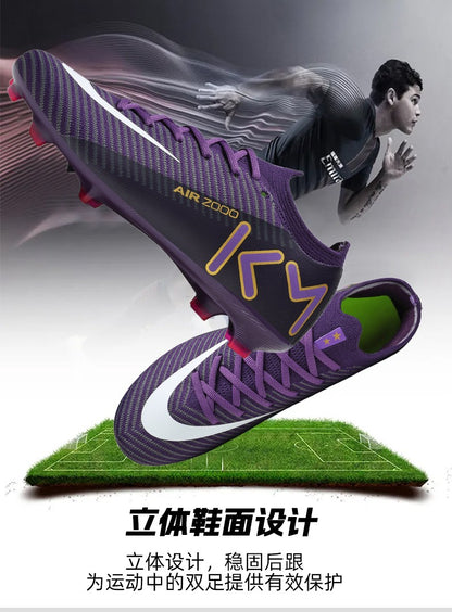 New Men Women Football Field Boots Studded Comfortable Unisex Soccer Shoes Cleats Ultralight Professional Sneakers Comfortable