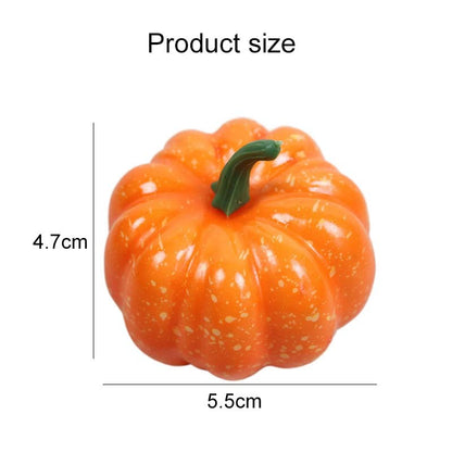 6/12pcs Simulated Pumpkin Decoration 5.5cm Vegetable Model Yellow / White Halloween Family Party Atmosphere DIY Decorations TMZ