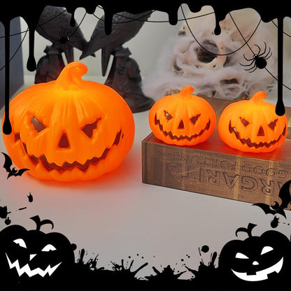 Halloween LED Pumpkin Lamp Ornaments Horror Atmosphere Kids Toy 2026 Halloween Party Home Decor Decoration Supplies
