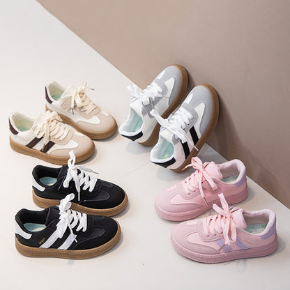 Children's Board Shoes Boys Sneakers 3-18 Years Old Khaki Boys Girls Single Shoes Four Seasons Non-slip Kids De Training Shoes