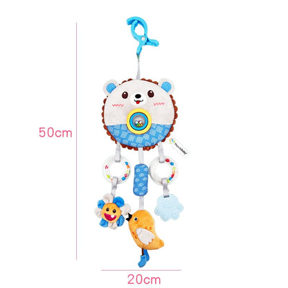 Hanging Rattles Toys Car Seat Toys for Babies 0-6 Months Newborn Crib Toys Sensory Soft Stuff Baby Stroller Toys for 0 12 Months