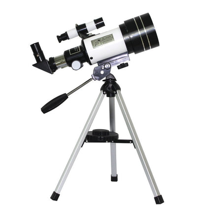 Telescópio Astronômico 30070 com Espelho Localizador Tripé Clipe de Telefone Alta Ampliação Entrada Usando Observação Astronômica de Estrelas