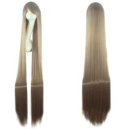 cosplay wig, ancient costume, men and women, long straight hair, anime, colored hair Synthetic fiber wig