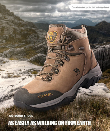 GOLDEN CAMEL Waterproof Hiking Shoes Men and Women Outdoor Anti-Slip Climbing Trekking Shoes for Men 2023 Leather Hiking Boots