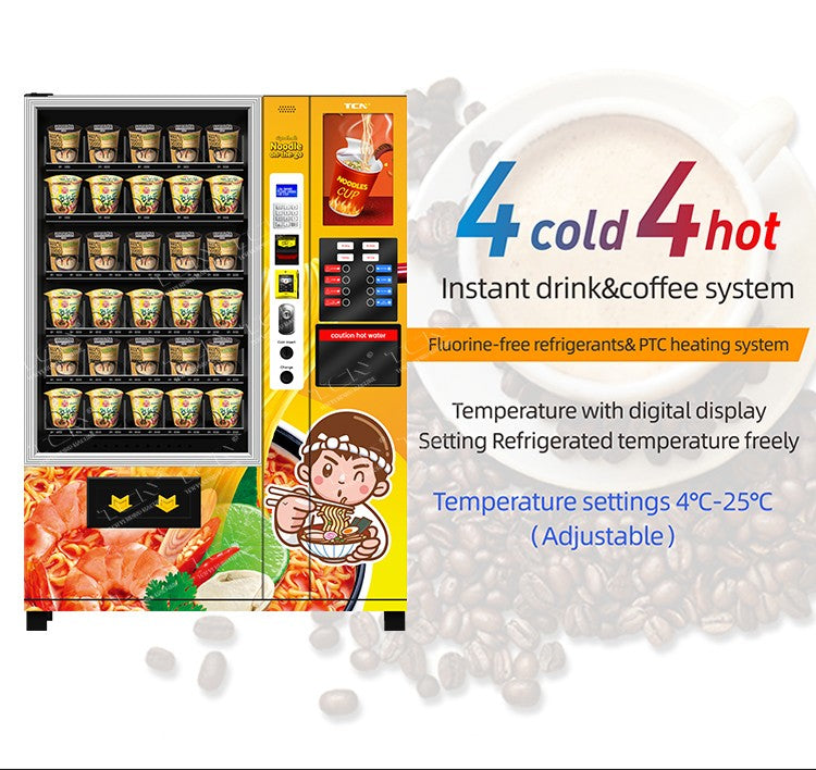 Vending Machine New Style Instant Ramen and Cup Noodle Vending.Machine With Hot Water