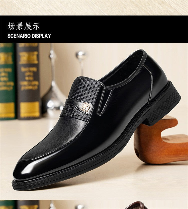 Business Formal Leather Shoes for Men Solid Color Fashion Casual Loafers Male Spring Autumn New Designer Dress Shoes Man