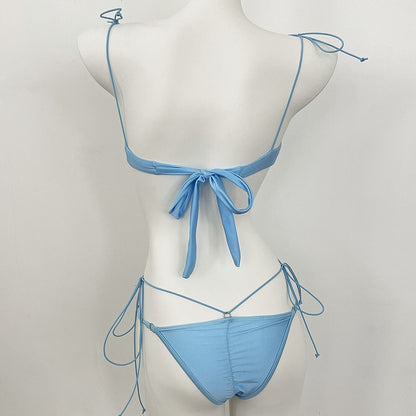 DEBAIOR 2025 Women Bikini Set Floral Embroidery Lingerie Set Women Sheer 2-Piece Boho Bra + Panty Underwear Set Intimates