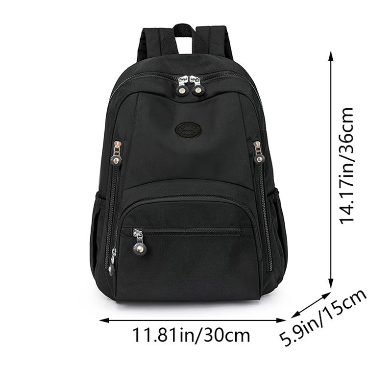 Neutral color schoolbag for both men and women, dual shoulder backpack, travel and commuting backpack, simple design backpack