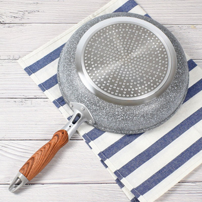 Panela Wok de Pedra Durável Antiaderente Cerâmica para Fritar Panela de Indução Frigideira para Bife Fogão a Gás Ferramenta Utensílio de Cozinha para Conjunto