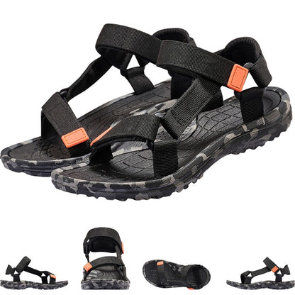 Men's Sandals Arch Support Antiskid Beach Outdoor Sports Sandals Wadable Durable Hiking Open Toe Flat Sandals for Men