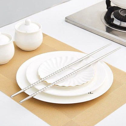 1 Pair Cooking Chopsticks Stainless Steel Chopsticks Extra Long Frying Chopsticks Hot Pot Long Chopsticks Dishwasher Safe 38cm