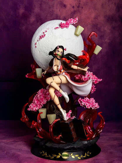 31cm Demon Slayer Kamado Nezuko Anime Girl Figura Modelo Gk Grande Estátua Meninos Coleção Decoração de Mesa Enfeite Brinquedos Presentes