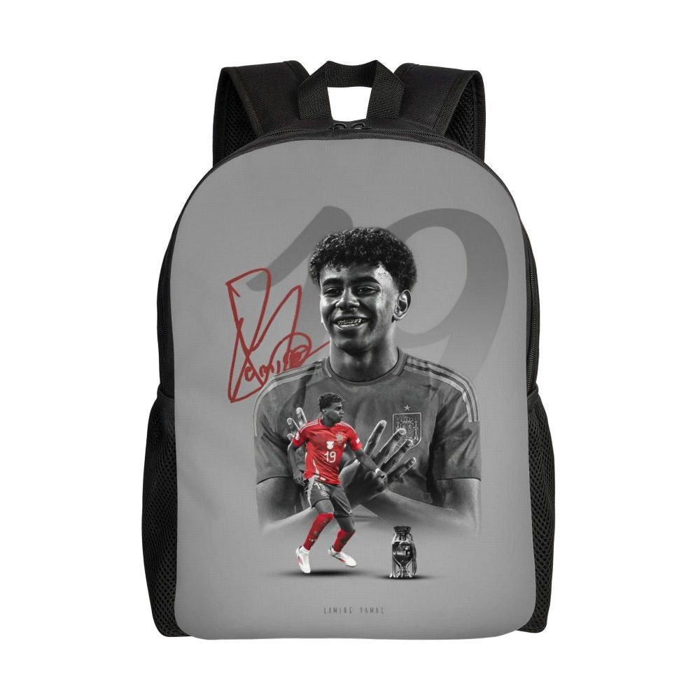 Lamine Y-Yamal Mochila Infantil para Meninos Meninas, Mochilas Esportivas de Futebol, Mochila Escolar Kawaii para Creche
