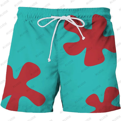 3D Anime Summer New Patrick Star Board Shorts Trunks Quick Dry Beach Swiming Shorts Women Men Hip Hop Short Pants Beach Clothes