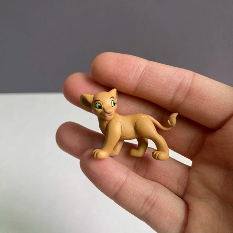 Disney The Lion King Kawaii 3.5cm Simba Action Figure Toy Cute Lion Simba  Finger Toy Birthday Gifts for Kids