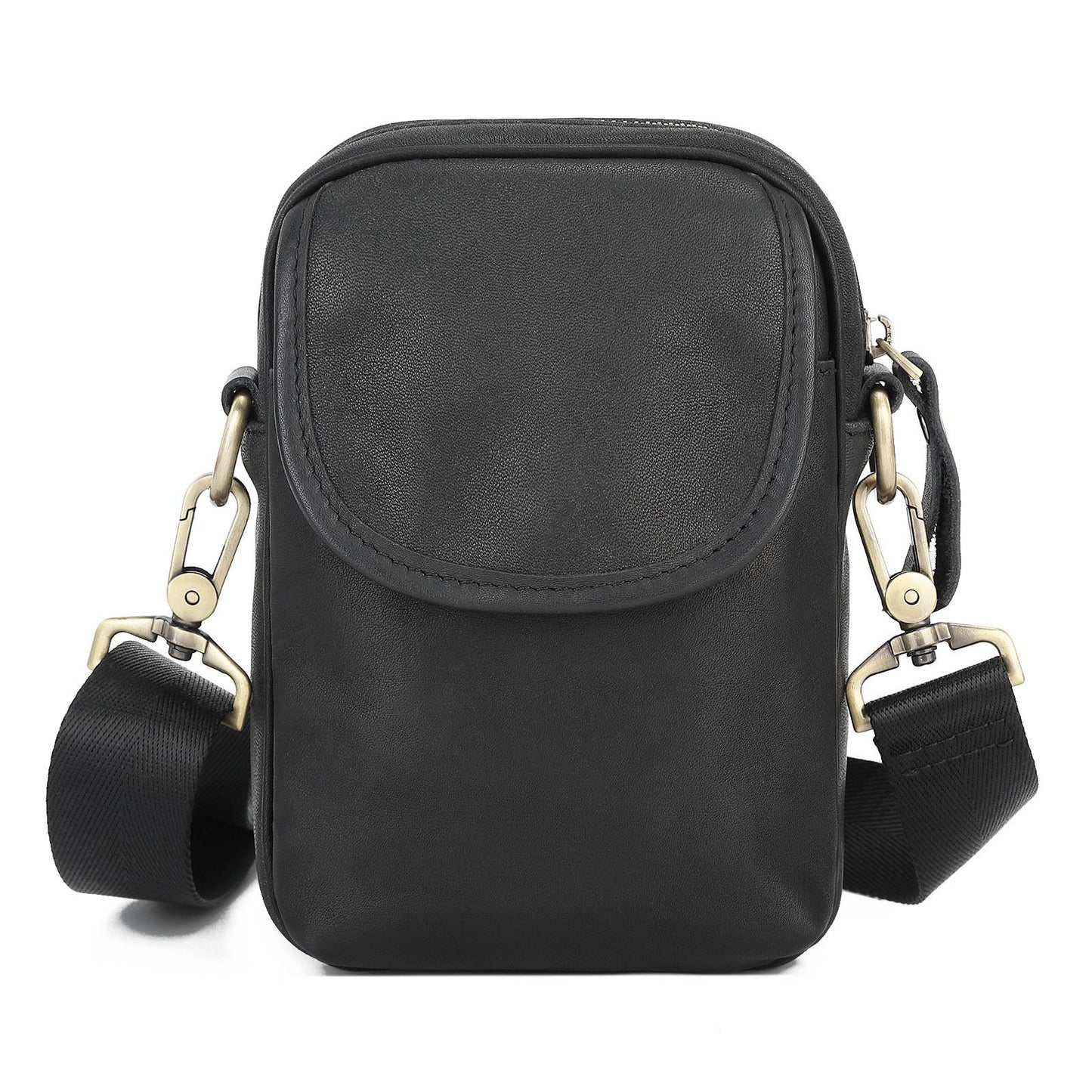 New Men's Cow Leather Crossbody Bag Man Shoulder Bag Casual Male Small Simple Bag For Men