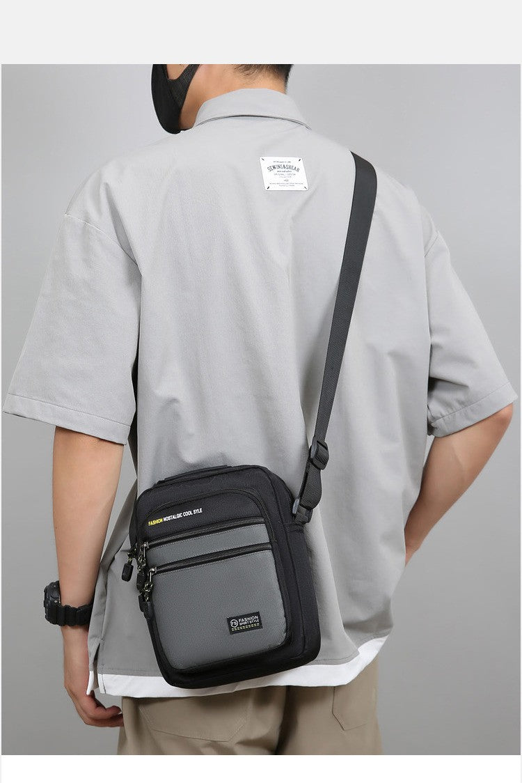 New Fashion Oxford Men Crossbody Bag Single Shoulder Bags Big Capacity Storage Bag Fashion Multi-Pockets Business Crossbody Bags