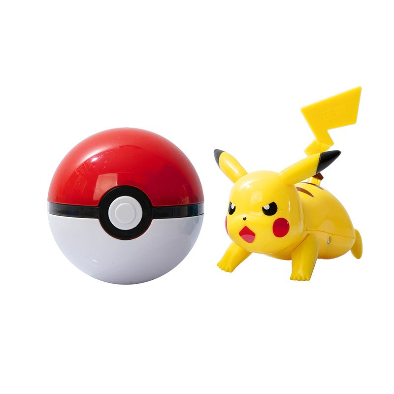 Sobre Pokémon Anime Figura Charizard Pikachu Gyarados Pocket Monster Figura Pokebola Brinquedo de Ação de Deformação Modelo Presente Infantil
