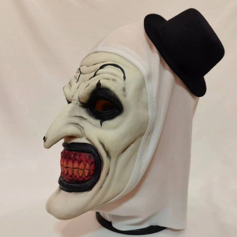 Scary Cosplay Mask Halloween Clown Bloody Latex Soft Props Party Terrifier Costume Masks Adult One Size