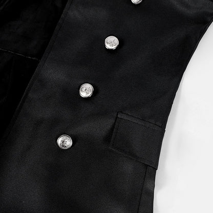 Medieval Men's Pirate Costume Steampunk Vintage Trench Coat Gothic Tuxedo Jacket Victorian Carnival Party Cosplay Jacket Coat