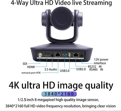 Video Conference Camera Kit 4K PTZ Camera 20X Zoom NDI SDI HDMI IP USB Church live broadcast NDI PTZ camera Controller 1-8pcs