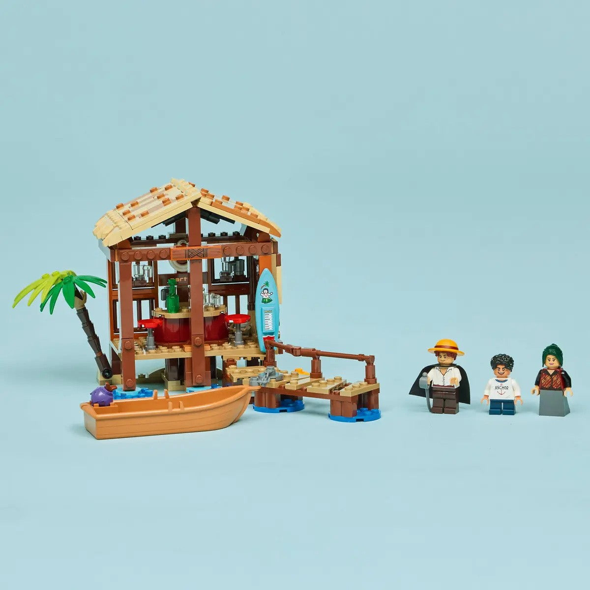 LEGO One Piece Série 75636 Cabana Moinho de Vento Vila Modelo Anime Blocos de Construção de Brinquedo de Presente