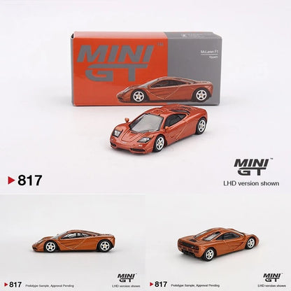 MINIGT Em estoque 1:64 Porsche Lamborghini Bugatti Pagani BMW McLaren Nissan Diecast Dior Car Modelo Coleção Miniatura Para