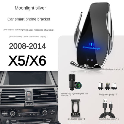 2008-2014 For BMW X5 E70 X6 E71 Mobile Phone Holder Wireless Charger Car Cell Phones Mount Navigation Bracket GPS Support