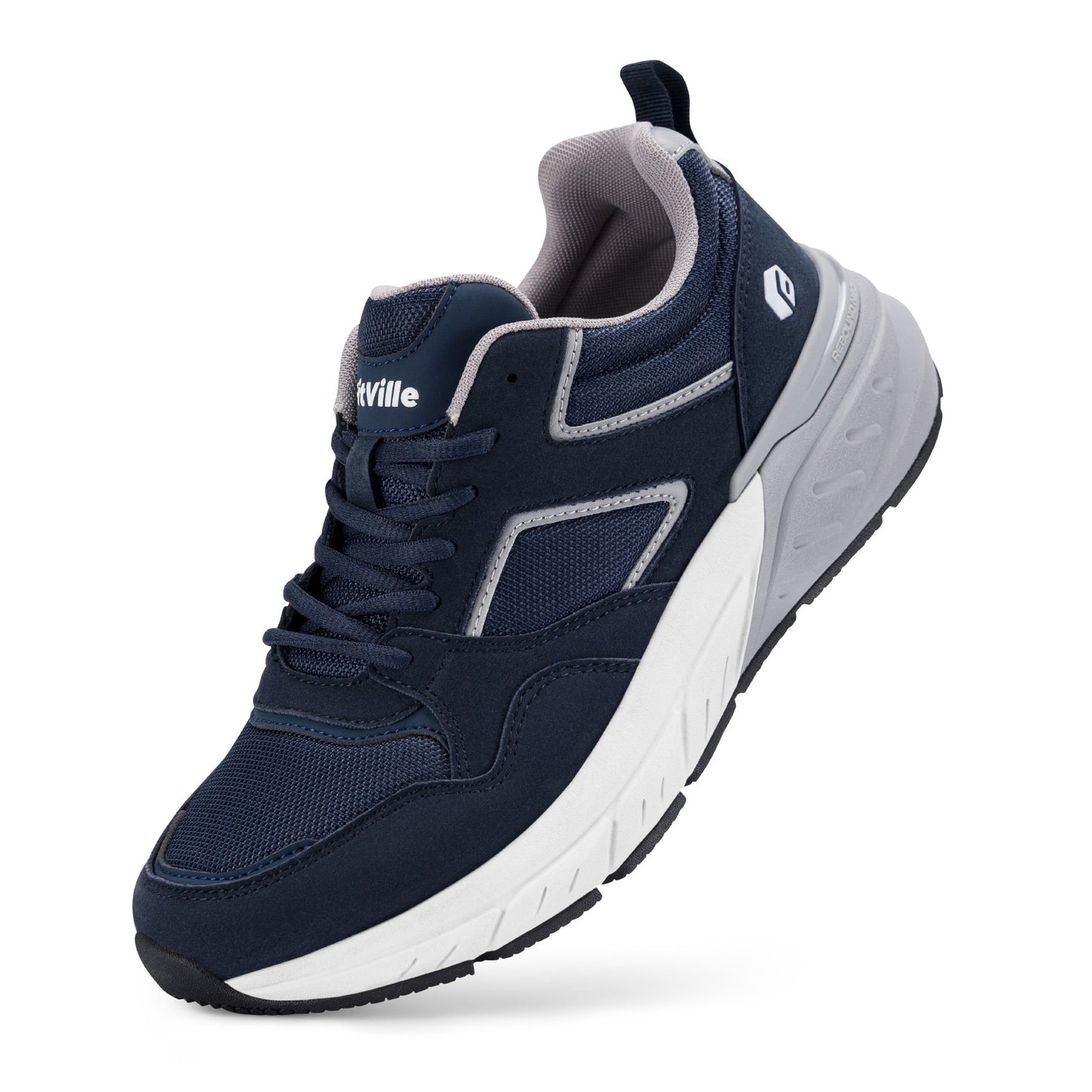 Tênis de Corrida Masculino FitVille Mais Novo 4E de Largura com Suporte de Arco para Pés Chatose Alívio da Dor no Calcanhar Fascite Plantar