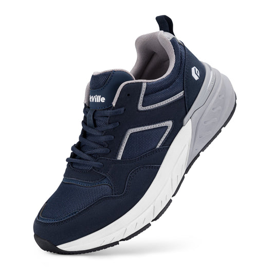 FitVille Newest Running Shoes for Men 4E Wide Width Sneakers with Arch Support for Flat Feet Heel Pain Relief Plantar Fasciitis
