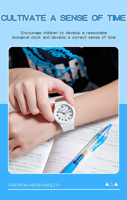 SANDA 9072 Student Quartz Watch Simple Light Fashion Resistant Outdoor Sport Wristwatch for Boy and Girl Best Gift